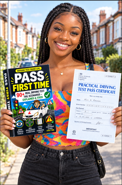 Pass First Time – UK Driving Test Guide (Save £100s on Lessons)