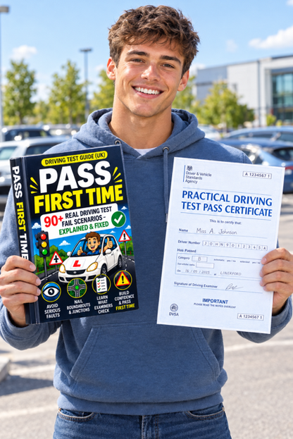 Pass First Time – UK Driving Test Guide (Save £100s on Lessons)
