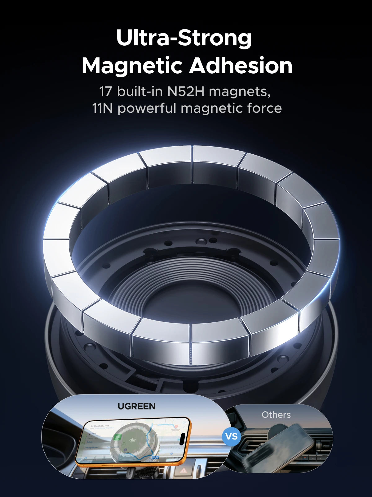 25W Magnetic Wireless Car Charger