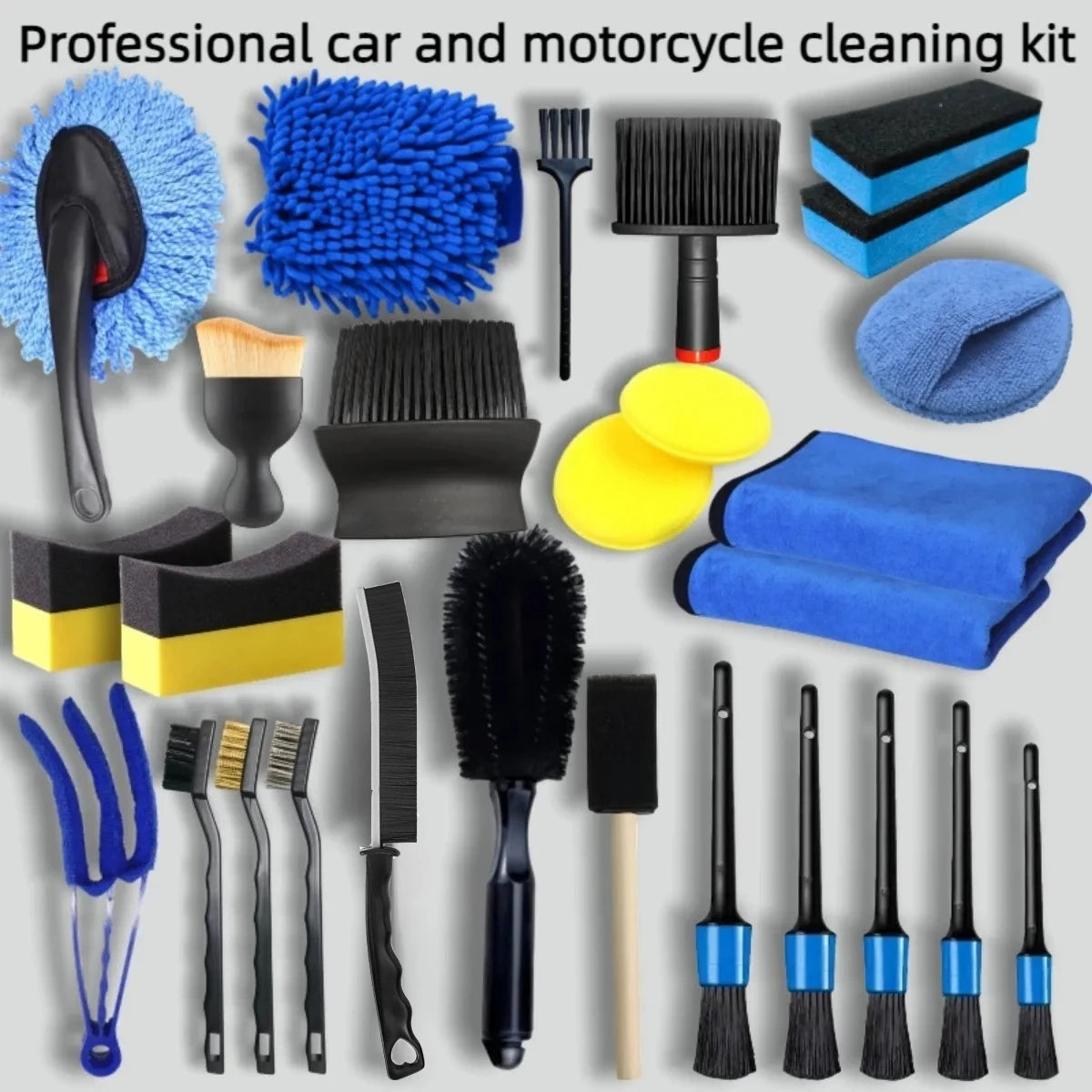 20-Piece Car Cleaning Brush Kit