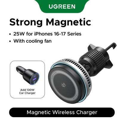 25W Magnetic Wireless Car Charger