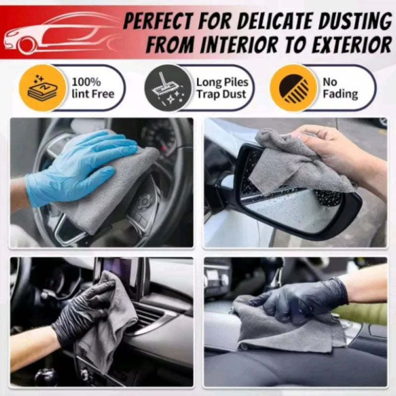 50-Piece Microfibre Car Cleaning Cloths