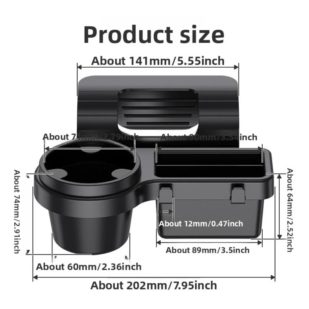 Car Door Side Storage & Cup Holder