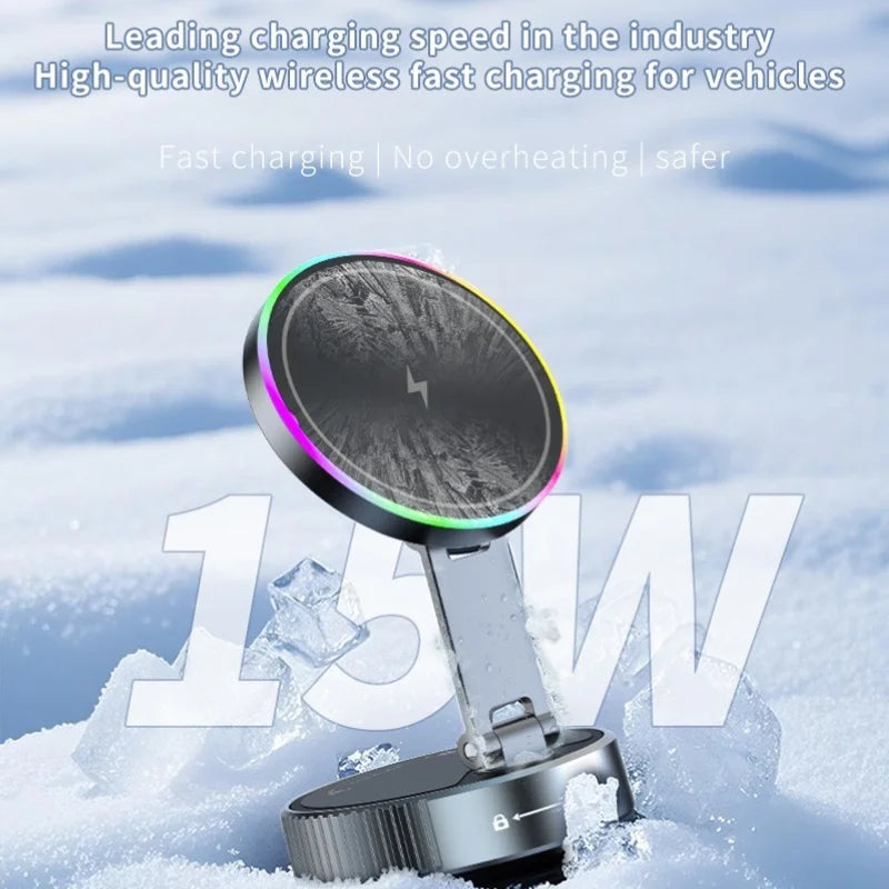 15W Magnetic Wireless Car Phone Holder