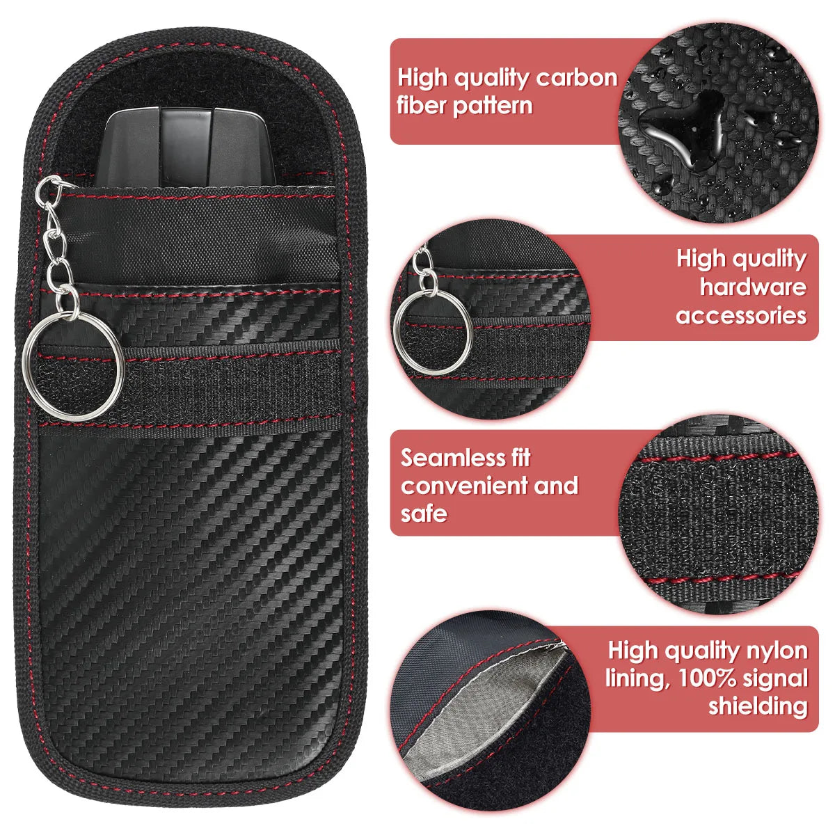 Faraday Car Key Signal Blocking Pouch